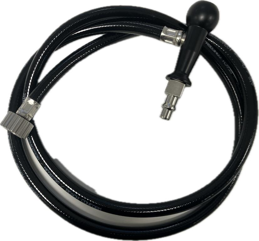 ZGV-Schlauch AIR/Druckluft mit Gasstecker und DIN/DGAI M20x1,5-Verschraubung, farbneutral