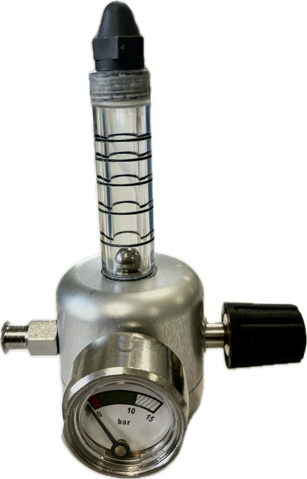 AGA Ventil mit Flowmeter für Prüfgas VA-10-OB13