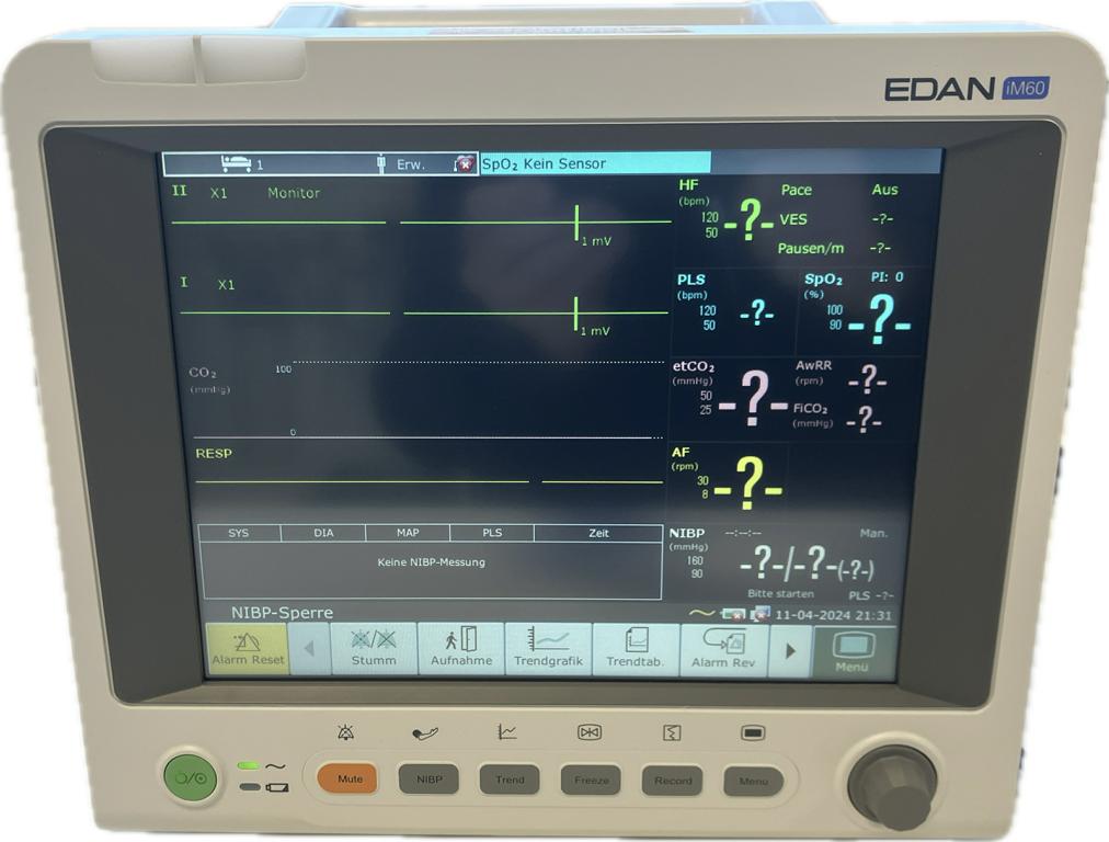 EDAN iM60 Patientenmonitor mit CO2-Messung
